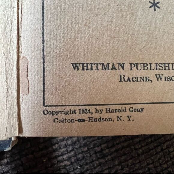 Vintage 1934 Little Orphan Annie + Big Train Robbery Whitman Big Little Book - Picture 10 of 11